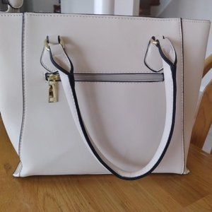 Off White Handbag - includes shoulder strap - zippered pocket inside - Never use